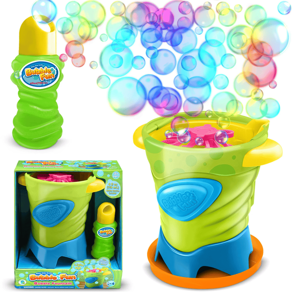​Aparat de facut baloane de sapun, bule , din plastic, usor de utilizare, in forma de fantana, 18,5 x 15 x 18 cm, verde - 2- Roveli