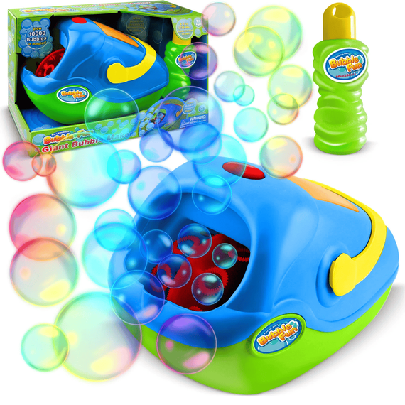 ​Aparat de facut baloane de sapun, bule , din plastic, usor de utilizare, 17 x 27 x 17 cm, albastru - 3- Roveli