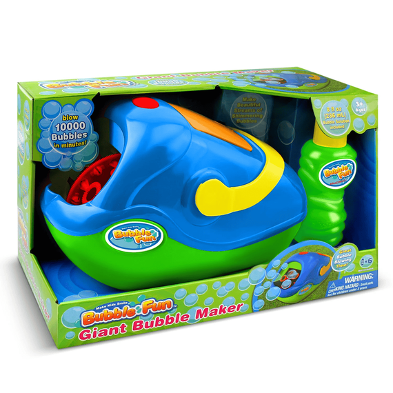​Aparat de facut baloane de sapun, bule , din plastic, usor de utilizare, 17 x 27 x 17 cm, albastru - - Roveli