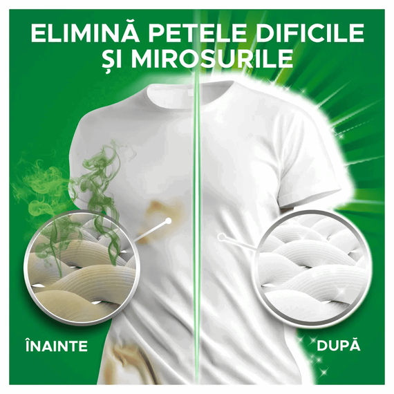 Ariel detergent de rufe lichid, Mountain Spring, 3.3 l, dur cu petele, 60 de spalari - - Roveli