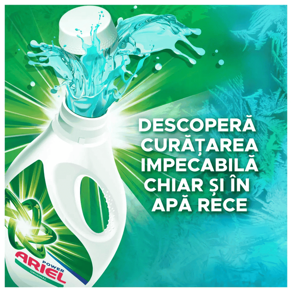 Ariel detergent de rufe lichid, Mountain Spring, 3.3 l, dur cu petele, 60 de spalari - 2- Roveli