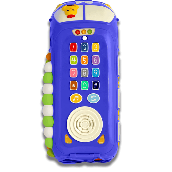 Jucarie educationala , din plastic, sprijina invatarea, alfabetul, numararea, numele animalelor, formele si culorile, cu lumini si sunete, forma de autobuz, albastru. - 2- Roveli