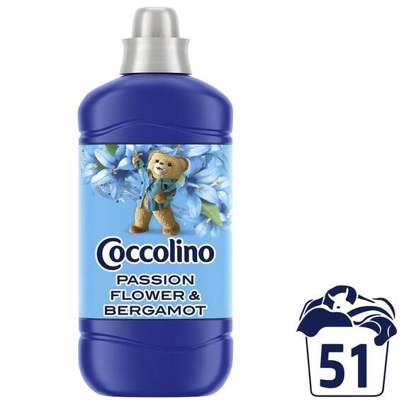 ​Balsam de rufe Coccolino Passion Flower Bergamont, 1.275 l, haine moi si catifelate, 51 spalari - 2- Roveli
