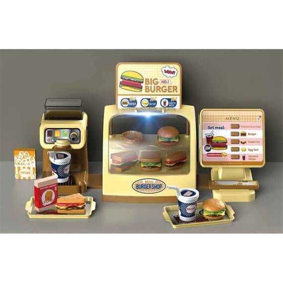 Set joc de rol DacEnergy©, casa de marcat, aparat cafea, hamburger fastfood, cu sunet, joc imaginativ si de dezvoltare a abilitatilor, 30 x 15 x 20 cm, 25 de bucati - 2- Roveli