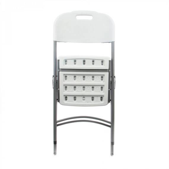 Set mobilier gradina DacEnergy©, structura cadru otel, cu masa dreptunghiulara si 6 scaune, culoare alb - 5- Roveli