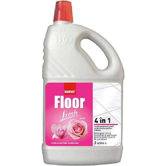 Detergent pentru pardoseli Sano Floor Fresh Musk, stralucire, parfum imbietor, 2l - - Roveli