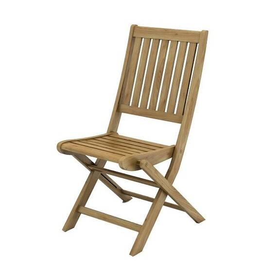 Scaun gradina DacEnergy©, material lemn de Acacia, pliabil, 49 x 58 x 90 cm, natur - - Roveli