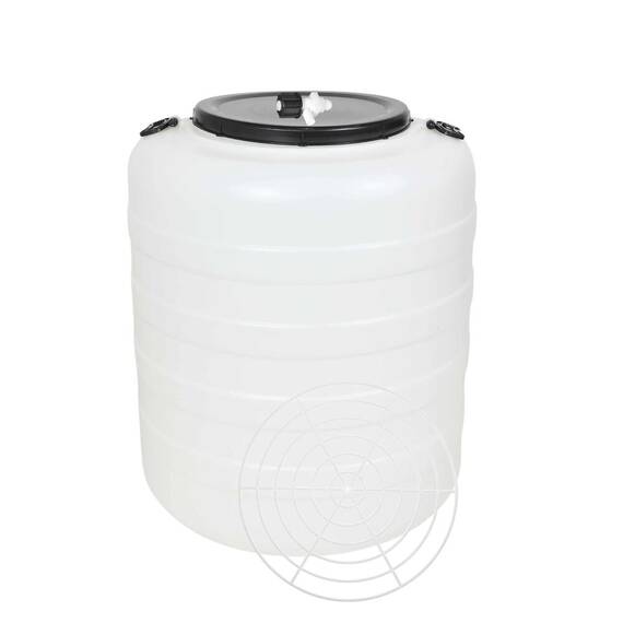 Bidon, confectionat din polietilena, cu presator si robinet, maner incorporat, capac, 71 x 71 x 82 cm, capacitate de 250 litri - 2- Roveli