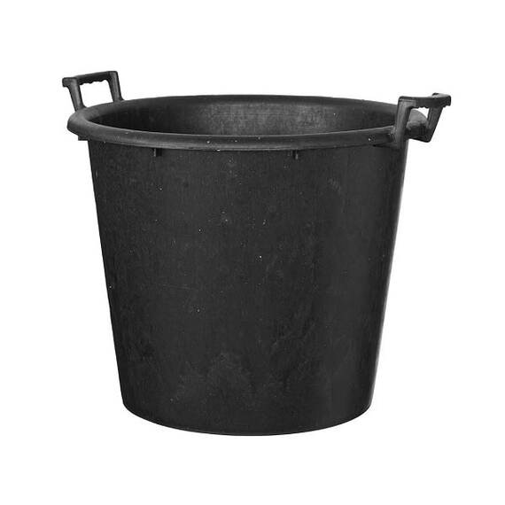 Cada din plastic, realizat din polietilena de inalta densitate, fara capac, cu manere, 48 x 60 cm, negru, 90 litri - 2- Roveli