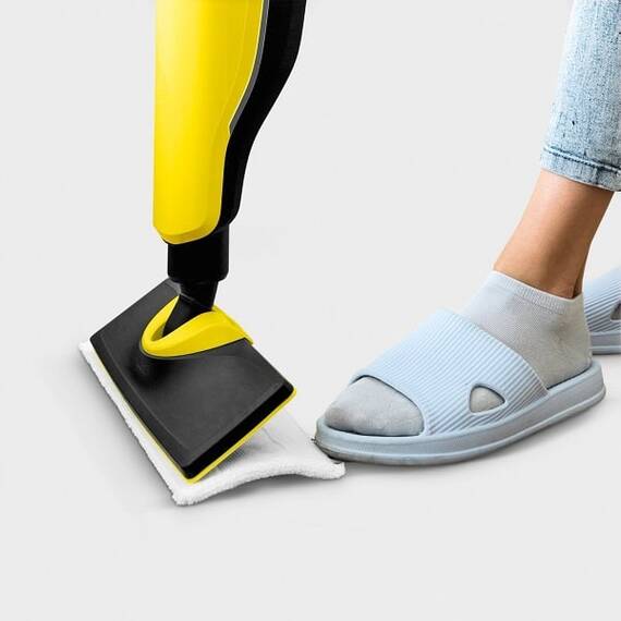 Curatitor cu abur Karcher, rezultate optime de curatare a tuturor tipurilor de podele, cu laveta microfibra, capacitate recipient 0.4 l, 1600 W - 2- Roveli