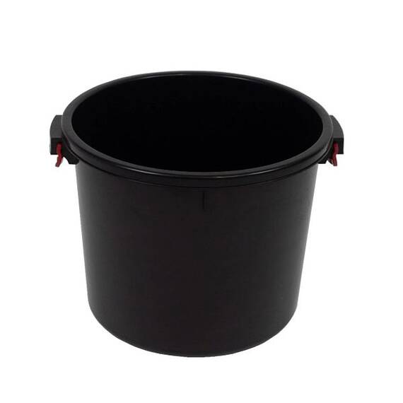 Cada din plastic, realizat din polietilena, fara capac, cu manere, 47 x 38 cm, negru, 50 litri - 2- Roveli