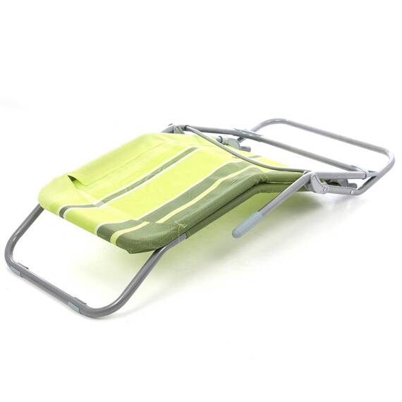 Sezlong plaja DacEnergy©, structura otel, dimensiuni 145 x 59 x 50 cm, pliabil, culoare verde - 2- Roveli