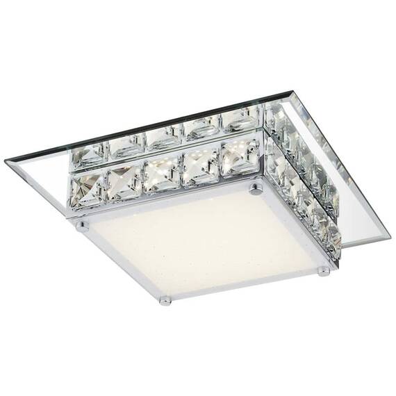 Plafoniera LED Globo, efect de stele si cristale K5 transparente, efect de oglinda, stil elegant, 12W, 720 lm - 2- Roveli