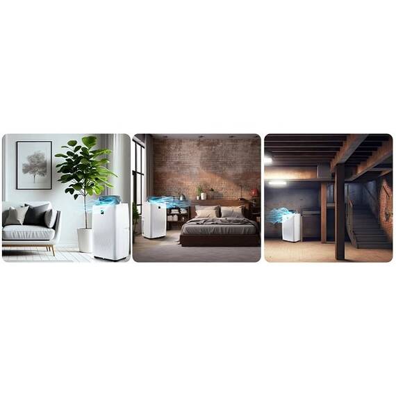 ​Aer conditionat portabil, 5 in1, raceste, incalzeste, dezumidifica, aeriseste si modul noapte, afisaj LCD si panou de control tactil, aplicatia Tuya, Wi-Fi, functia de pornire automata, 4000 W - 3- Roveli