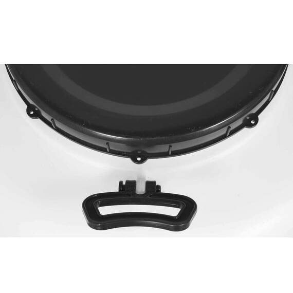 Bidon, confectionat din polietilena, cu presator si robinet, maner incorporat, capac, 60 x 60 x 88 cm, capacitate de 200 litri - 3- Roveli