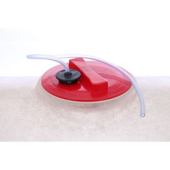 Butoi fibra de sticla, pentru vin, capacitatea de 300 de litri, durabil, etans, impermeabil, cu capac, alb, diametru 70 cm - 3- Roveli