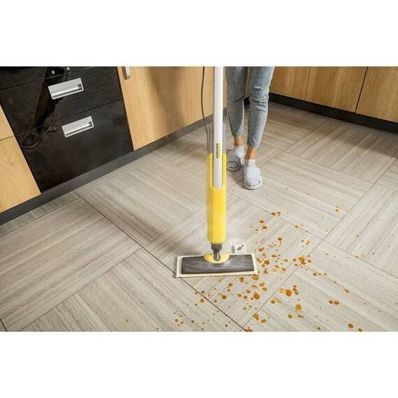 Curatitor cu abur Karcher, rezultate optime de curatare a tuturor tipurilor de podele, cu laveta microfibra, capacitate recipient 0.4 l, 1600 W - 3- Roveli