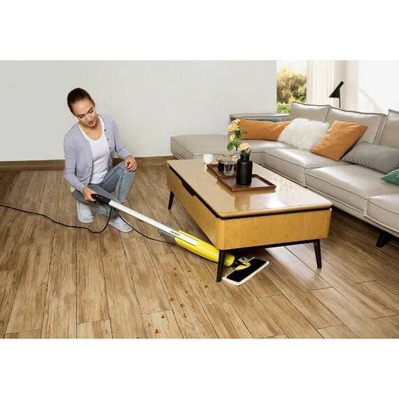 Curatitor cu abur Karcher, rezultate optime de curatare a tuturor tipurilor de podele, cu laveta microfibra, capacitate recipient 0.4 l, 1600 W - 4- Roveli