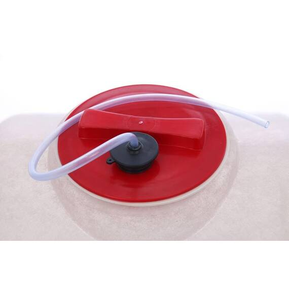 Butoi fibra de sticla, pentru vin, capacitatea de 100 de litri, durabil, etans, impermeabil, cu capac, alb, diametru 50 cm - 4- Roveli