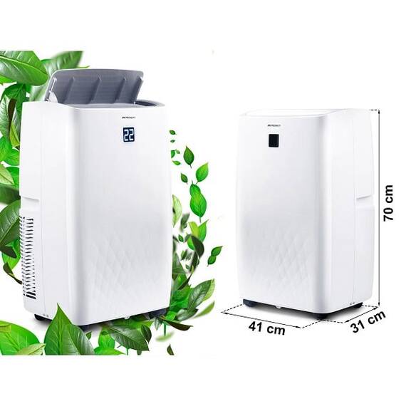 ​Aer conditionat portabil, 5 in1, raceste, incalzeste, dezumidifica, aeriseste si modul noapte, afisaj LCD si panou de control tactil, aplicatia Tuya, Wi-Fi, functia de pornire automata, 4000 W - 7- Roveli