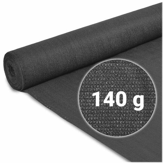 ​Plasa umbrire , material HDPE rezistent, 90% umbrire, gramaj 140 g/m², protectie UV, 50 de cleme de montare, 50 x 1.5 m, gri - 7- Roveli