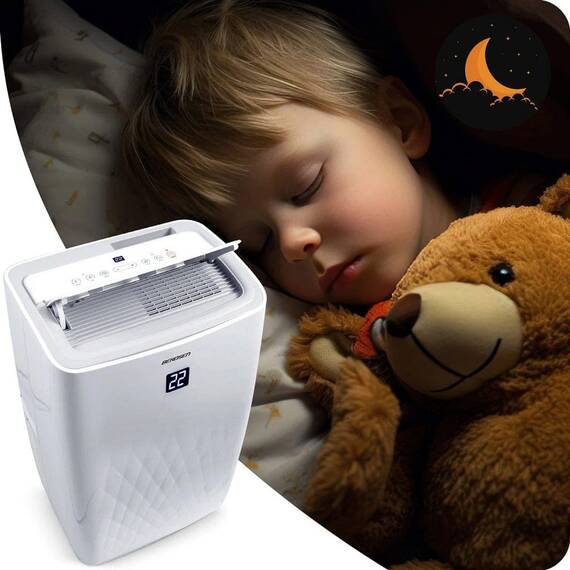 ​Aer conditionat portabil, 5 in1, raceste, incalzeste, dezumidifica, aeriseste si modul noapte, afisaj LCD si panou de control tactil, aplicatia Tuya, Wi-Fi, functia de pornire automata, 4000 W - 8- Roveli