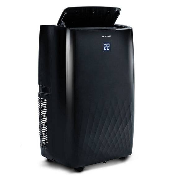 ​Aer conditionat portabil, 5 in1, raceste, incalzeste, dezumidifica, aeriseste si mod noapte, design minimalist, afisaj LCD, panou de control tactil, aplicatie Tuya Smart Remote Control, 4000 W, negru - - Roveli