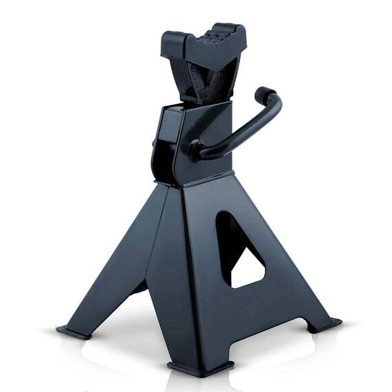 ​Set suport capre suspendare auto, otel inoxidabil, tampoane de protectie din cauciuc, inaltime reglabila 260–400 mm, 3 tone, 2 buc - - Roveli