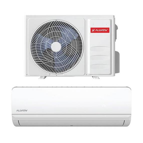 ​Aparat de aer conditionat Allview SENSY, racire, incalzire, dezumidificare, sleep mode, turbo, 3D Airflow, auto restart, anti cold air, Wi-Fi, inverter, kit 3 m, – A++/A+, 9000 BTU, alb - - Roveli