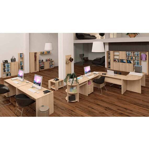 Masă PC cu poliţă glisantă, stejar sonoma, TEMPO ASISTENT NEW 023 - 4- Roveli