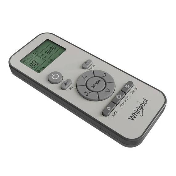 Aparat aer conditionat portabil Whirpool, dezumidificare, timer, autocuratare, mod de noapte, 12000 BTU, A, debit aer 280 mc/h, cu telecomanda, 442 x 326 x 718 mm, alb - 8- Roveli