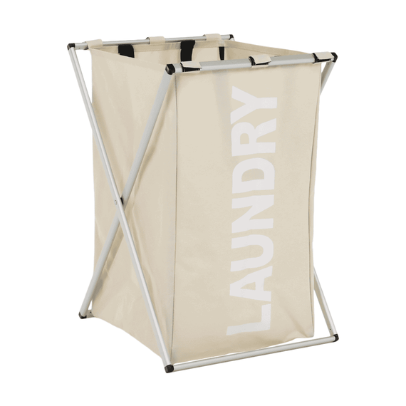 Coş de rufe din pânză, gri-bej, LAUNDRY TYP 1 - 7- Roveli
