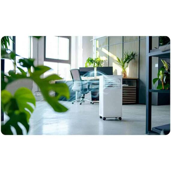 Aer conditionat portabil, 5 in1,  raceste, uscare, ventilatie, mod noapte, mod auto, aplicatia Tuya, Wi-Fi, afisaj LCD si panou de control tactil, functia de pornire automata, include garnitura de fereastra, 2900 W - 11- Roveli