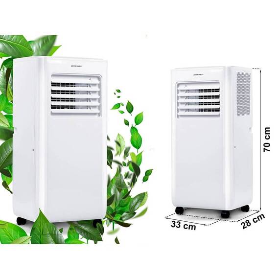 Aer conditionat portabil, 5 in1,  raceste, uscare, ventilatie, mod noapte, mod auto, aplicatia Tuya, Wi-Fi, afisaj LCD si panou de control tactil, functia de pornire automata, include garnitura de fereastra, 2900 W - 7- Roveli