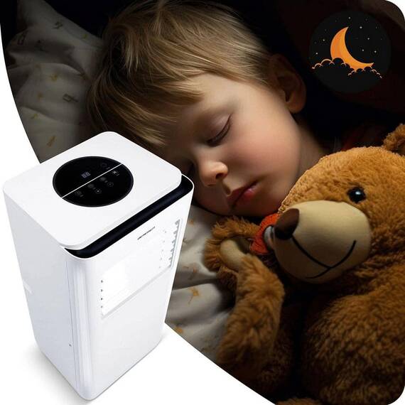 Aer conditionat portabil, 5 in1,  raceste, uscare, ventilatie, mod noapte, mod auto, aplicatia Tuya, Wi-Fi, afisaj LCD si panou de control tactil, functia de pornire automata, include garnitura de fereastra, 2900 W - 9- Roveli