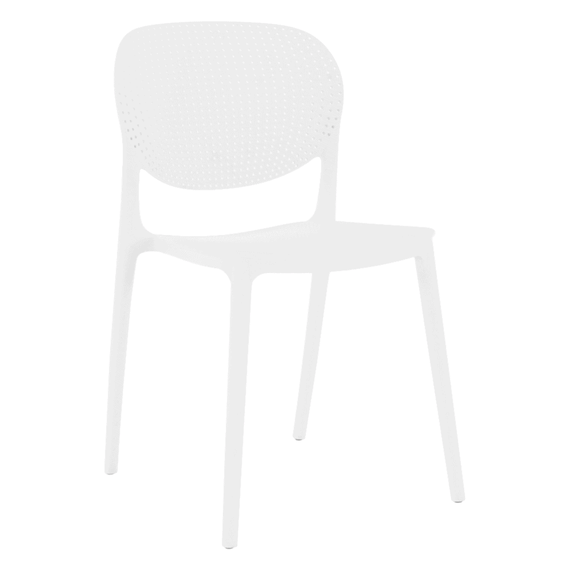 Scaun stivuibil, alb, FEDRA NEW - - Roveli