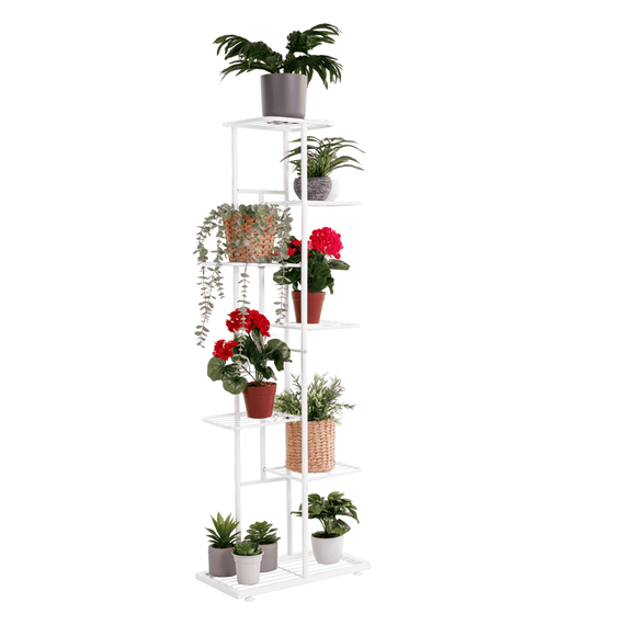 Suport pentru flori din metal, alb, BAMIR TIP 2 - - Roveli