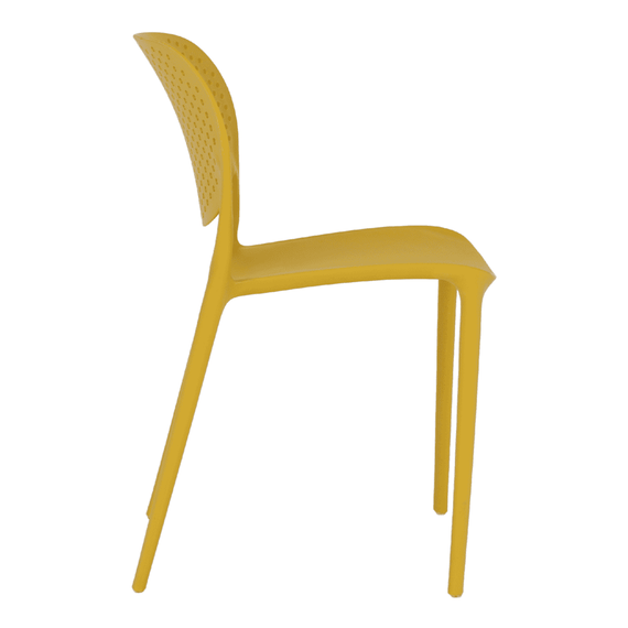 Scaun stivuibil, galben, FEDRA NEW - 7- Roveli