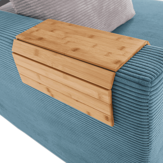 Zonă de depozitare/cotieră flexibilă canapea, bambus, natural, ALTE - 9- Roveli