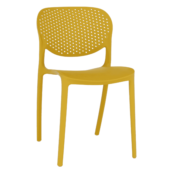 Scaun stivuibil, galben, FEDRA NEW - - Roveli