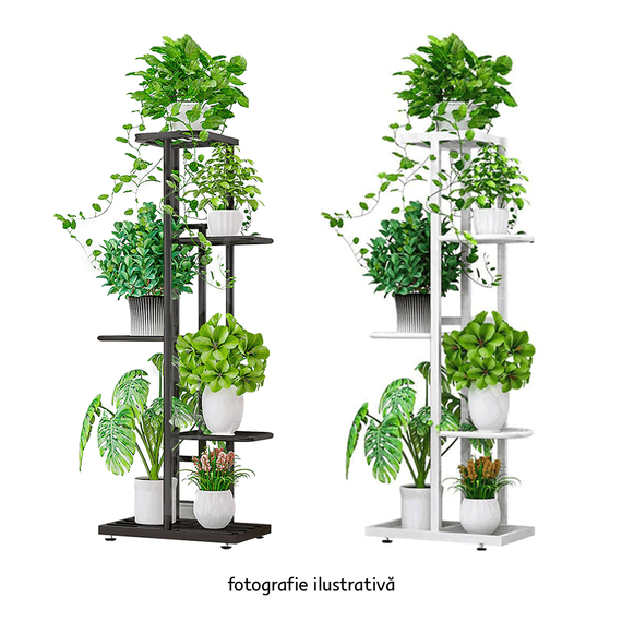 Suport metalic pentru flori, gri închis, BAMIR TIP 1 - 3- Roveli