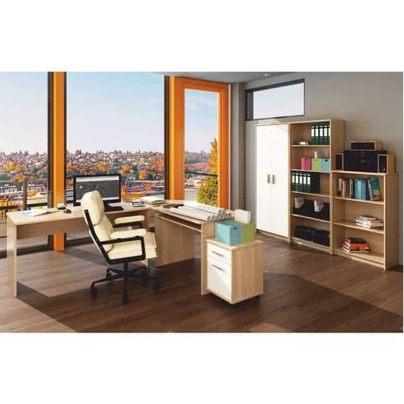 Masă de scris, stejar sonoma, JOHAN NEW 02 - 3- Roveli