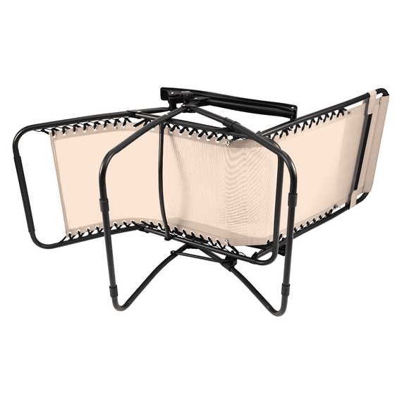 Scaun de grădină poziţionabil, bej, GERALD NEW - 7- Roveli