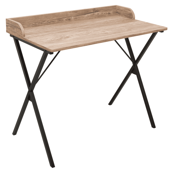 Birou pentru PC, stejar/negru, OFIS - 6- Roveli