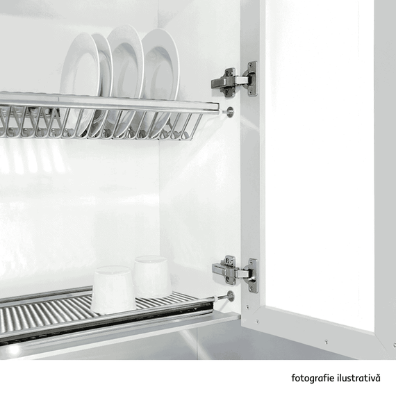Scurgător de vase pentru dulap superior, oţel inoxidabil, KAPIO TYP 1 - 2- Roveli