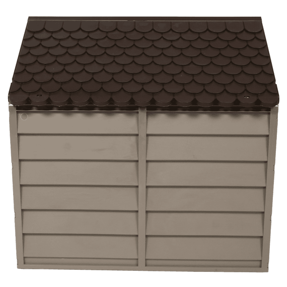 Cusca pentru caini talie medie DacEnergy©, confectionata din plastic, stabilizat UV, 71 x 71 x 68 cm, maro - 4- Roveli