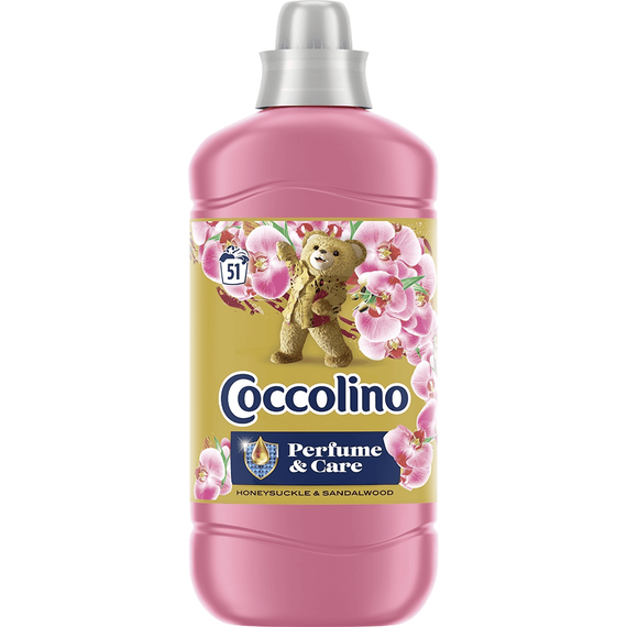 Balsam de rufe Coccolino Honeysuckle & Sandalwood, 1.275 l, haine moi si catifelate, 51 spalari - - Roveli