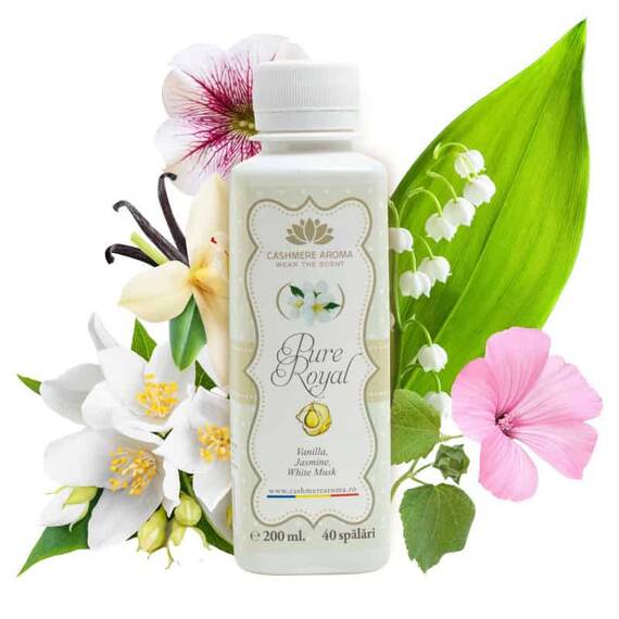 Parfum rufe concentrat Cashmere Aroma Pure Royal, parfum elegant si persistent, 200 ml, 40 spalari - 2- Roveli