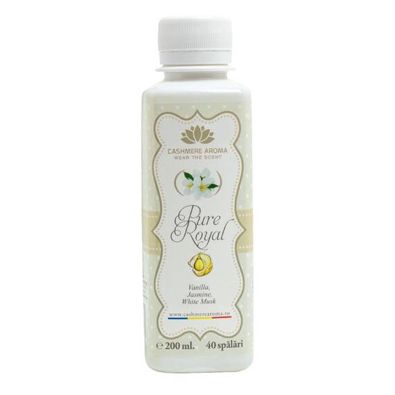 Parfum rufe concentrat Cashmere Aroma Pure Royal, parfum elegant si persistent, 200 ml, 40 spalari - - Roveli