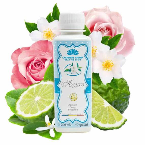 Parfum rufe concentrat Cashmere Aroma Azzuro, parfum elegant si persistent, 200 ml, 40 spalari - 2- Roveli